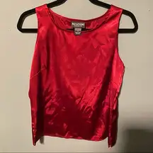 Red Silky Vampire Tank