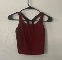 Nike cropped tank with built in bra
