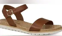 sun stone brown sandals