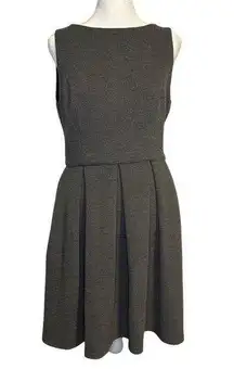 Isaac Mizrahi gray ribbed a-line dress size 8