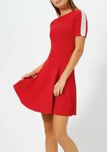 NWOT Tommy Hilfiger Women's Rayana Nautical Crew Neck Ribbed Sweater Dress M