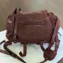 Leather Messenger Bag Crossbody Flap Over Purse Shoulder Bag Satchel