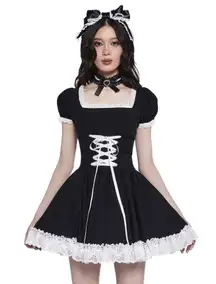 Absolute Grim Mini Dress By Current Mood – As Seen On Dolls Kill