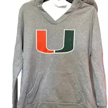 University of Miami Hurricanes Fanatics Women's V-Neck Hoodie, Small