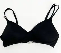 Aerie Real Sunnie Wireless Black Bra Relaxed Fit Lounge T-Shirt Bra Size 34C