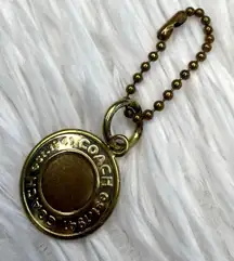 1" Coach Metal Circle Replacement Hangtag Hang Tag Bag Charm