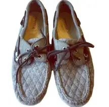 Sperry  Top-Sider Boat Shoes Gray Quilted Wool look