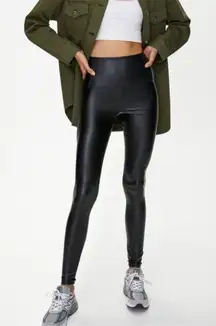 Wilfred Free Daria Faux Leather Leggings Black