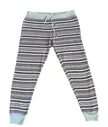 American Eagle Outfitters Cotton Blend Stripes Multi Color Pajama Lounge Pants S