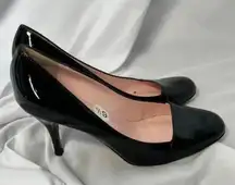 Vintage Isaac Mizrahi Black Patent‎ Leather Pumps Size 6.5B