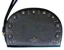 Kate Spade New York Shara Larchmont Studded Black Wristlet