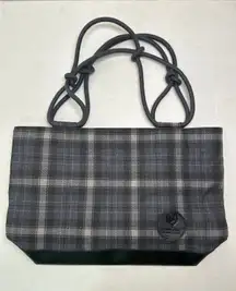 The Classic Farmhouse Shoulder Bag Plaid Wood Stove Blue/gray