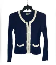 HWR anthropologie monogram Annika cardigan