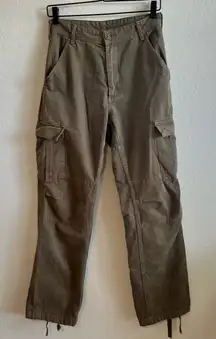JOHN GALT Brandy Melville Brown High Rise Cargo Pants Womens Medium