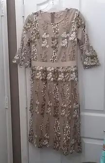 FINAL MARKDOWN Elegant pologram dress medium