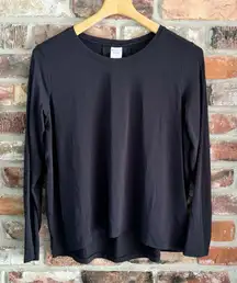 Athleta Black Modal Long Sleeve Shirt Top, S