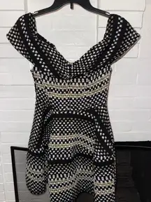 Thelma Elliatt Dress Black Off-Shoulder