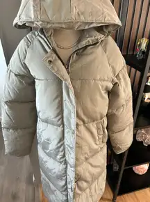 SHEIN green puffy jacket winter jacket size s