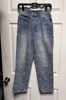 0130 Simple Society High Rise Patterned Women Size 3 26 Juniors Crop Ankle‎