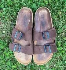 NAOT Leather Buckle Birkenstock Style Sandals | 42 11.5