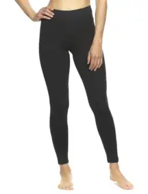 Felina Black Sueded Skinny Athletic Leggings M