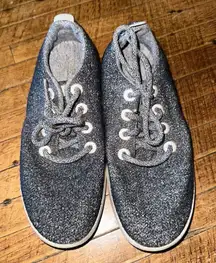 All Birds wool runners lace up charcoal gray size 8 tennis shoes