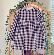 ZARA  Gingham Dress with Built-in Shorts