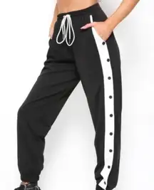 I.AM.GIA Black and White Gridlock Joggers Breakaway
Trackpants Rare Size Medium