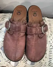 Clogs Crocs Cobbler Chunky Buckle Clogs Mules Size 9 Brown