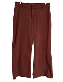 Ophelia Roe Women’s Rust Denim Twill Jeans Pants Flared Leg Size 14