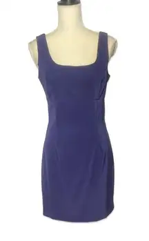 vintage Alyn Paige Muted Indigo Purple Sheath Mini Dress 1990’s