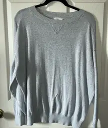 Aerie Offline Women’s Grey Oversized‎ Crewneck Lightweight Sweater Size Small