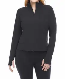 Danskin Ladies' Brushed Yoga Jacket, Black, X-Small