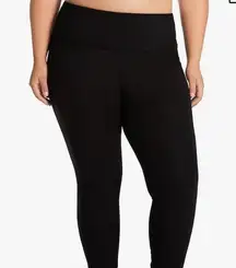 LYSEE Women’s Plus Sized Black Pull-On Leggings, Size Large