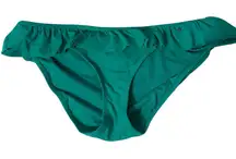 AEO‎ American Eagle Outfitters Teal Ruffle Swim Bikini Bottom