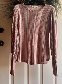 Women's Comfy striped top by Above and  Beyond Size Medium