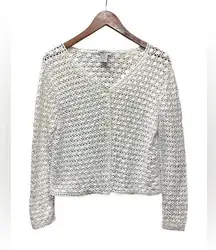 Primary Colors Crochet cropped cardigan. Size Medium