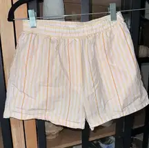 Aritzia boxers shorts striped pastel wilfred free pastel lounge cotton high rise