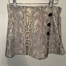 Zara Snakeskin Mini Skort - Size M