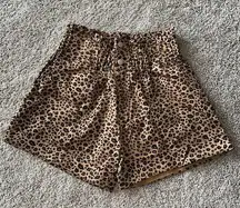 Baevely Cheetah shorts nwot