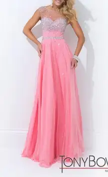 Pink Tony Bowls Le Gala by Mon Cheri Gown Size 2