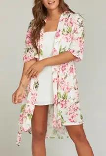 Show Me Your Mumu • Brie Robe in Garden of Blooms, Pink Florals, One‎ Size