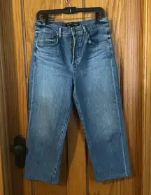 Veronica Beard Blake High Rise Straight Jean Size 29 Cropped Ankle 23.5” inseam