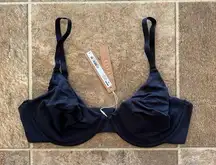 Skims Cotton Jersey T-shirt Bra Soot Size 34DD