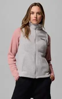Columbia Light Gray Fleece Vest Size XXL