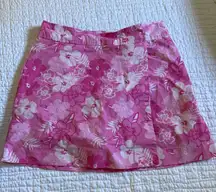 Sonoma Pink Floral Skort - Wrap Style Summer Mini Skirt