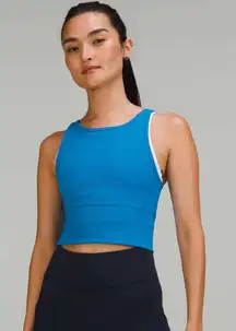 Lululemon Power Pivot Ribbed Tank Top Poolside Size 4