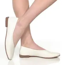 Frye Leather Flats,Size 7.5,White