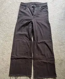 H&M Chocolate Brown Women's Wide Leg Jeans