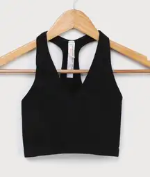 XS Movement Free Throw Crop Bra Top Black BNWTS